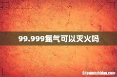 99.999氮气可以灭火吗