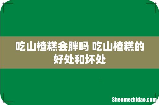 吃山楂糕会胖吗 吃山楂糕的好处和坏处