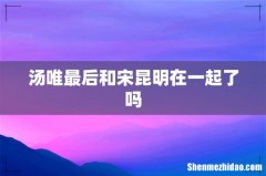 汤唯最后和宋昆明在一起了吗