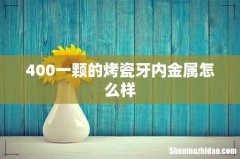 400一颗的烤瓷牙内金属怎么样