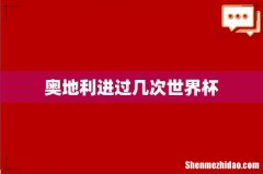 奥地利进过几次世界杯