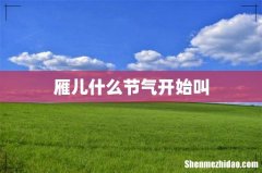雁儿什么节气开始叫