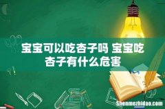 宝宝可以吃杏子吗 宝宝吃杏子有什么危害