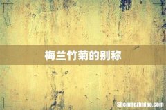 梅兰竹菊的别称