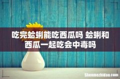 吃完蛤蜊能吃西瓜吗 蛤蜊和西瓜一起吃会中毒吗