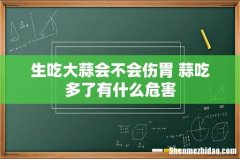 生吃大蒜会不会伤胃 蒜吃多了有什么危害