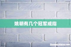 姚明有几个冠军戒指