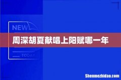 周深胡夏献唱上阳赋哪一年