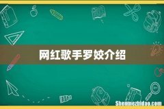 网红歌手罗姣介绍