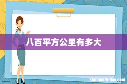 八百平方公里有多大