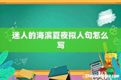 迷人的海滨夏夜拟人句怎么写