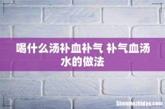 喝什么汤补血补气 补气血汤水的做法