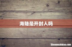 海陆是开封人吗