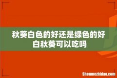 秋葵白色的好还是绿色的好 白秋葵可以吃吗