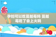 孕妇可以吃蔓越莓吗 蔓越莓吃了会上火吗