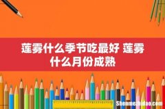 莲雾什么季节吃最好 莲雾什么月份成熟