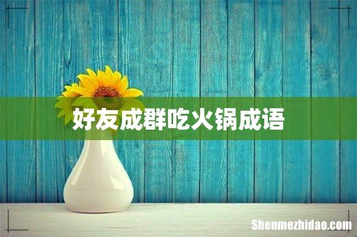 好友成群吃火锅成语