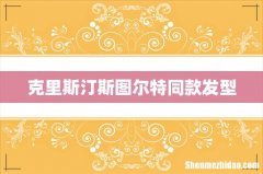 克里斯汀斯图尔特同款发型