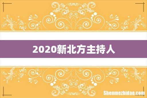 2020新北方主持人