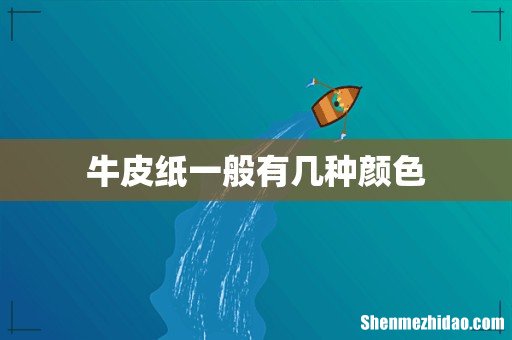 牛皮纸一般有几种颜色