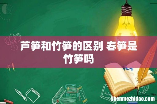 芦笋和竹笋的区别 春笋是竹笋吗