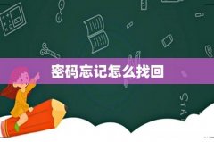 密码忘记怎么找回
