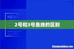 2号和3号鱼线的区别