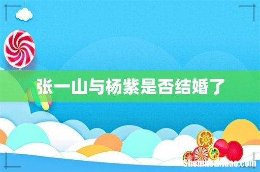 张一山与杨紫是否结婚了
