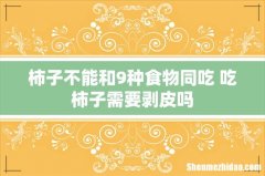 柿子不能和9种食物同吃 吃柿子需要剥皮吗