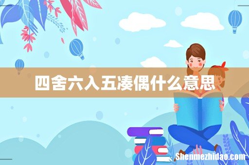 四舍六入五凑偶什么意思