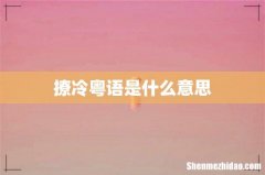 撩冷粤语是什么意思