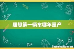 理想第一辆车哪年量产