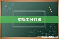 中级工分几级