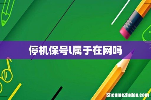 停机保号l属于在网吗