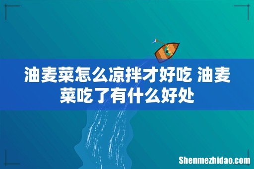 油麦菜怎么凉拌才好吃 油麦菜吃了有什么好处