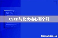 CSCD与北大核心哪个好