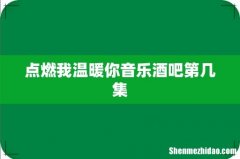点燃我温暖你音乐酒吧第几集