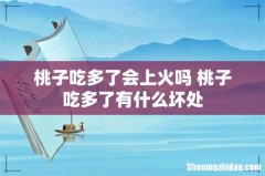 桃子吃多了会上火吗 桃子吃多了有什么坏处