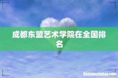 成都东盟艺术学院在全国排名