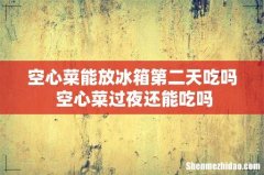 空心菜能放冰箱第二天吃吗 空心菜过夜还能吃吗