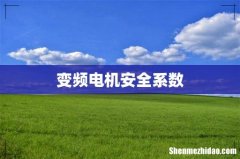变频电机安全系数