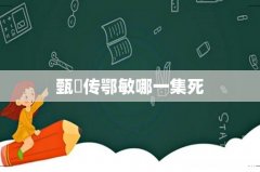 甄嬛传鄂敏哪一集死