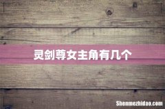 灵剑尊女主角有几个