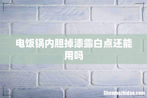 电饭锅内胆掉漆露白点还能用吗