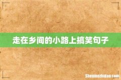 走在乡间的小路上搞笑句子