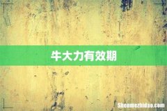 牛大力有效期