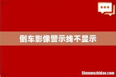 倒车影像警示线不显示