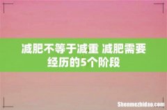 减肥不等于减重 减肥需要经历的5个阶段