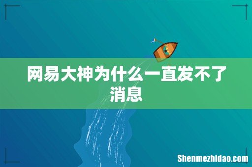 网易大神为什么一直发不了消息