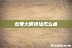 虎贲大唐经脉怎么点